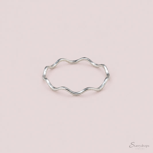 Amy - Minimalistische ring - Stainless Steel - Zilver